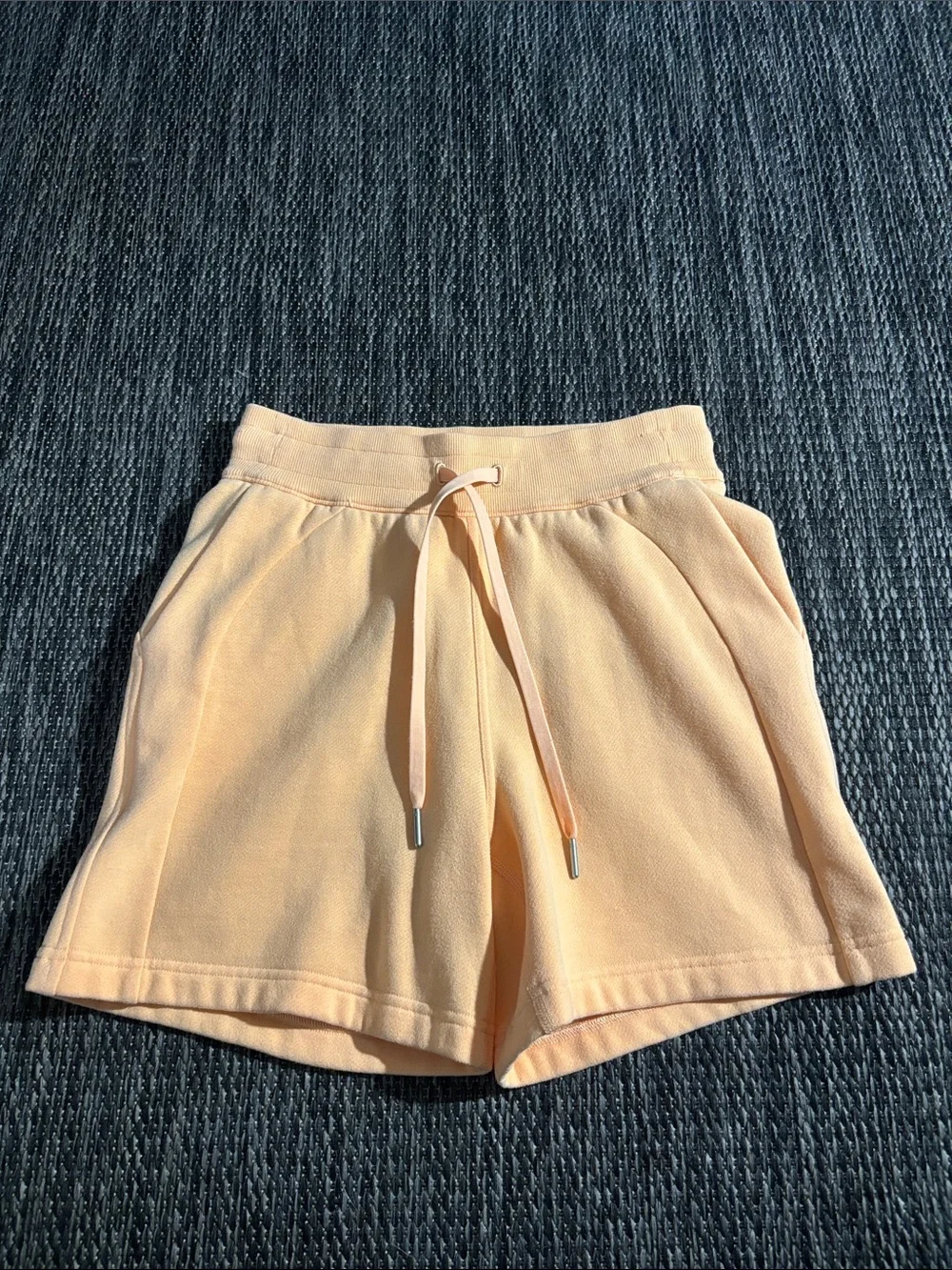 Lululemon Scuba High Rise Short 5” Light Cotton Terry Peach Bellini Size 4